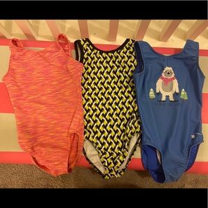 3 Destira Gymnastics Leotards